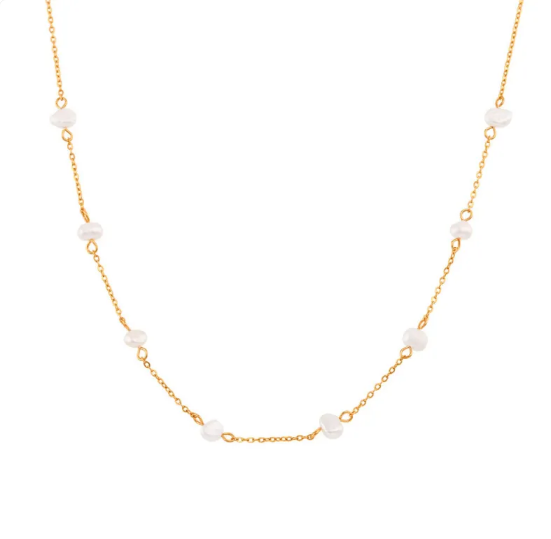 Set ogrlice i narukvice od bisera od nehrđajućeg čelika